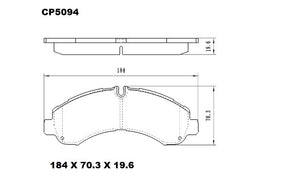 Ceramic Brake Pads CP5094 - Premier Performance Auto Parts | Universal Auto Spares