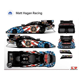 Matt Hagan OHF Funny Car Racing Diecast Model Car 1:24 Scale Collectible - Diecast Models