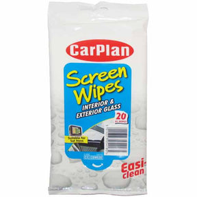 Screen Wipes XL Hang Pack of 20 Fresh Clean Fragrance - CarPlan