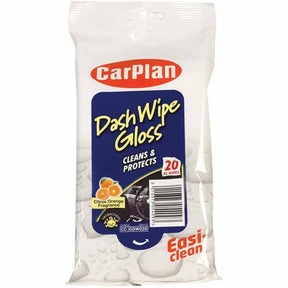Gloss Citrus Orange Dash Wipes XL Pack of 20 - CarPlan