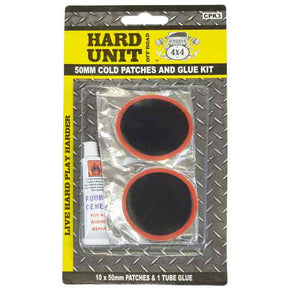 Cold Patch Kit 50mm With Glue 11pcs - HARD UNIT
