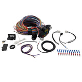 21 Circuit Wiring Harness Kit Extra Long Wires With 17 Fuses & Panel CPLIT-UN21 - Machter