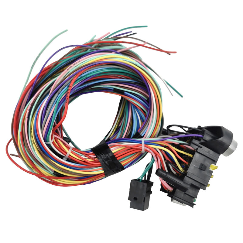 21 Circuit Wiring Harness Kit Extra Long Wires With 17 Fuses & Panel CPLIT-UN21 - Machter