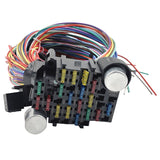 21 Circuit Wiring Harness Kit Extra Long Wires With 17 Fuses & Panel CPLIT-UN21 - Machter