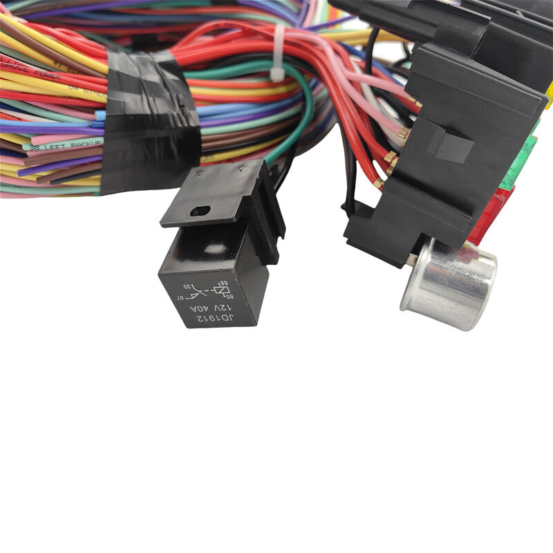 21 Circuit Wiring Harness Kit Extra Long Wires With 17 Fuses & Panel CPLIT-UN21 - Machter