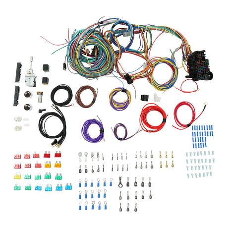 22 Circuit Wiring Harness Kit Street Rod Race Car Fit For Ford Holden - Machter