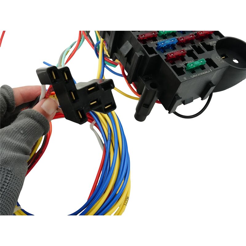 22 Circuit Wiring Harness Kit Street Rod Race Car Fit For Ford Holden CPLIT-UN22 - Machter