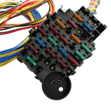 22 Circuit Wiring Harness Kit Street Rod Race Car Fit For Ford Holden - Machter