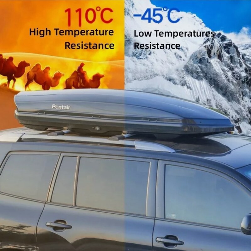 520L Car 4X4 Roof Box Pod Size 230*86*34.7CM Car Roof Top Box With Combination Lock CRBOX-011B - Machter