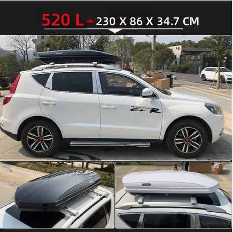 520L Car 4X4 Roof Box Pod Size 230*86*34.7CM Car Roof Top Box With Combination Lock - Machter