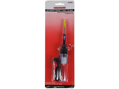 Circuit Tester 6-24V LED With Large Plastic Housing - Voltflow