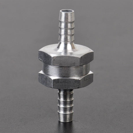 6mm 1/4" Aluminium Alloy One Way Non Return Check Valve Petrol Diesel - Machter