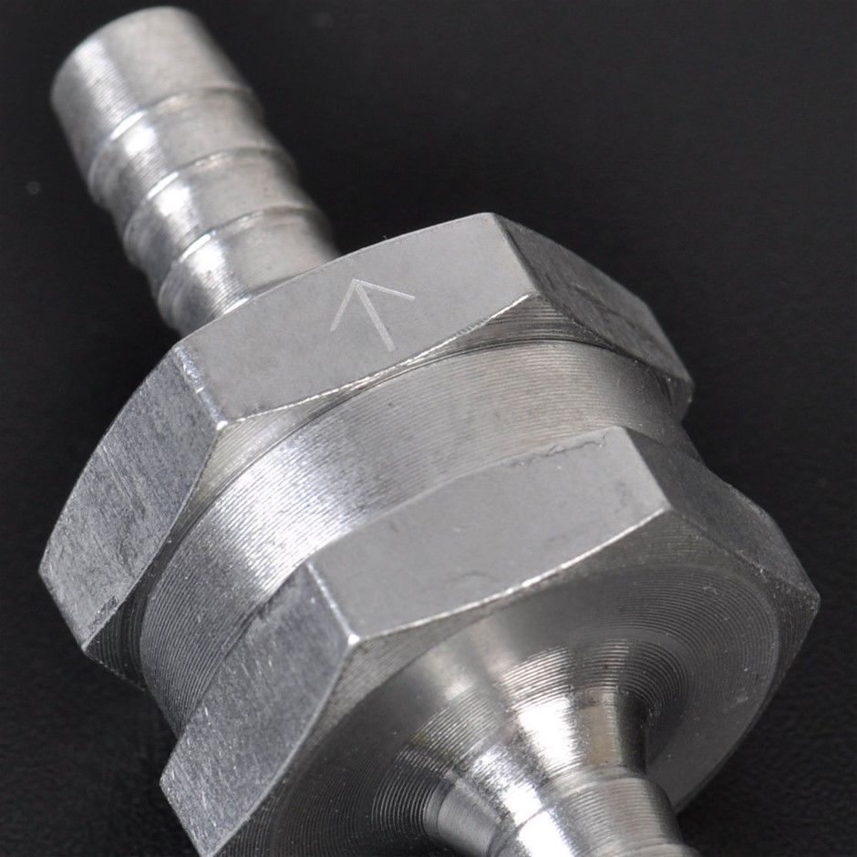 6mm 1/4" Aluminium Alloy One Way Non Return Check Valve Petrol Diesel CV-6MM - Machter