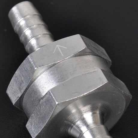 6mm 1/4" Aluminium Alloy One Way Non Return Check Valve Petrol Diesel - Machter