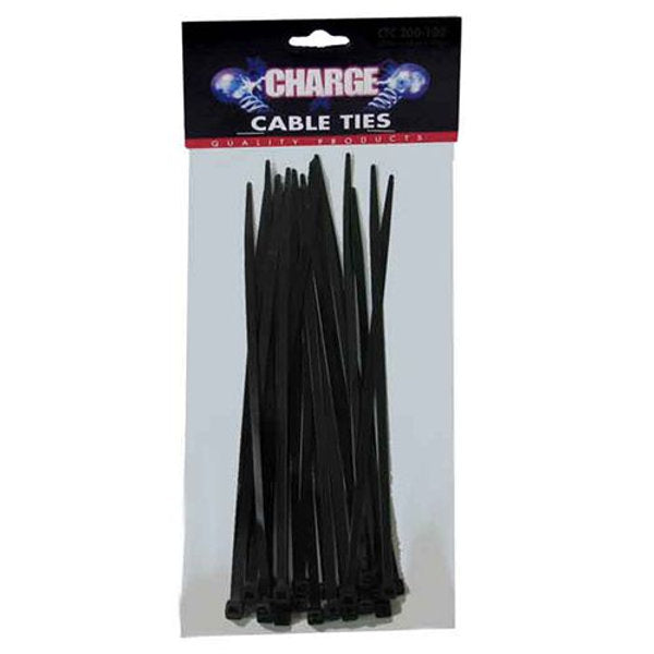 Cable Ties - 100mm 25 Piece Black | Universal Auto Spares