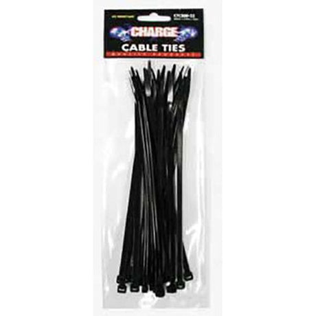 Cable Ties - 280mm 100 Piece Black | Universal Auto Spares