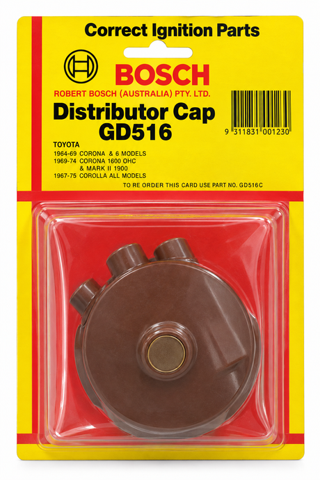 Distributor Cap Fits Toyota EP308 GD516 - Bosch