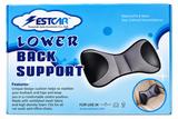 Grey Lower Back Support PU & Mesh - ZestCar