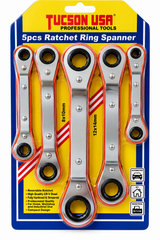 High Quality Ratchet Reversible Wrench Set 5 Pieces - Tucson USA