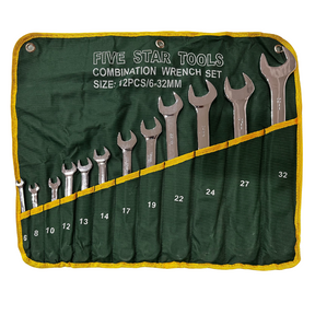 12 Pieces Combination Wrench Set 6-32mm - Five Star Tools