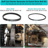 Golf Cart Drive Starter Belt Fit For Yamaha G2 G5 G8 G9 G14 G16 G22 G29 J55-G6241-00 DB-YMA001 - Machter