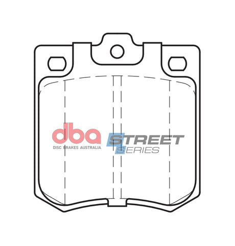 Ss Street Series Brake Pads Chrysler Galant/Mazda R100/HOLDEN Gemini 1975 1985 Front DB1026SS - DBA | Universal Auto Spares
