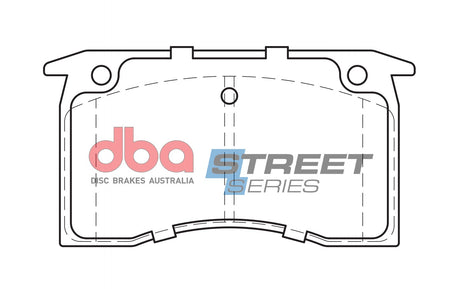 Ss Street Series Brake Pads Chrysler & Holden 1976-1980 Front DB1029SS - DBA | Universal Auto Spares