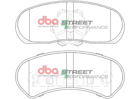 Sp Street Performance Brake Pads Ford Falcon/Fairmont/Fairlane/Ltd 1970-93 Front DB1045SP - DBA | Universal Auto Spares