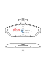 Ss Street Series Brake Pads Ford Falcon Xe With Girlock Front Calipers 1982-1984 Front DB1075SS - DBA | Universal Auto Spares