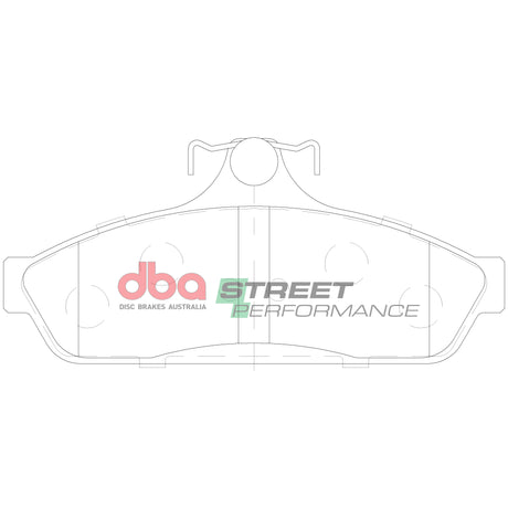 Sp Street Performance Brake Pads Chrysler/Holden/Mitsubishi 1978-97 Front DB1085SP - DBA | Universal Auto Spares