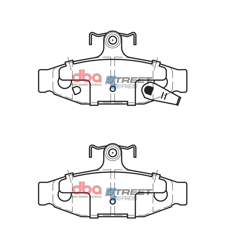Ss Street Series Brake Pads Nissan Pintara & Skyline 1986-91 Rear DB1106SS - DBA | Universal Auto Spares