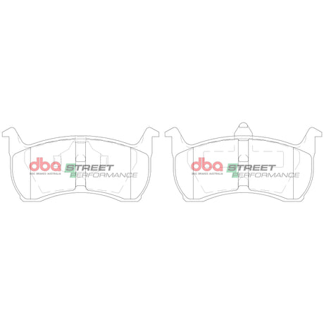 Sp Street Performance Brake Pads Ford 1988-03 Front DB1108SP - DBA | Universal Auto Spares