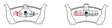 Ss Street Series Brake Pads Ford 1988-03 Front DB1108SS - DBA | Universal Auto Spares