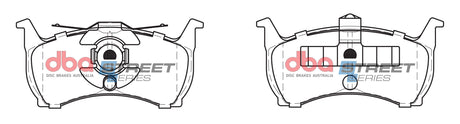 Ss Street Series Brake Pads Ford 1988-99 Rear DB1109SS - DBA | Universal Auto Spares
