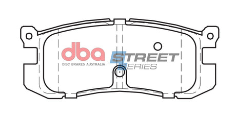 Ss Street Series Brake Pads Eunos/Ford & Mazda 1987-97 Rear DB1115SS - DBA | Universal Auto Spares