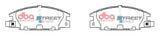 Ss Street Series Brake Pads Holden & Isuzu 1980-02 Front DB1116SS - DBA | Universal Auto Spares