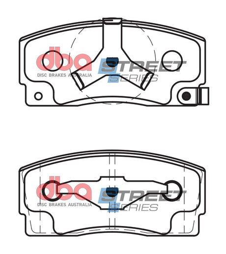 Ss Street Series Brake Pads Daihatsu Applause & Charade 1987-99 Front DB1125SS - DBA | Universal Auto Spares