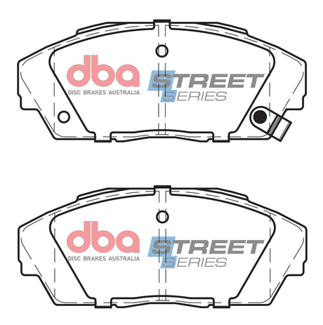 Ss Street Series Brake Pads Honda 1985-94 Front DB1133SS - DBA | Universal Auto Spares