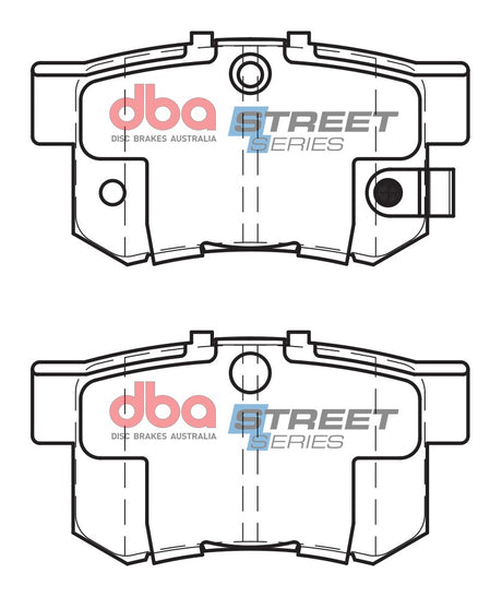 Ss Street Series Brake Pads Honda 1985-2012 Rear DB1142SS - DBA | Universal Auto Spares