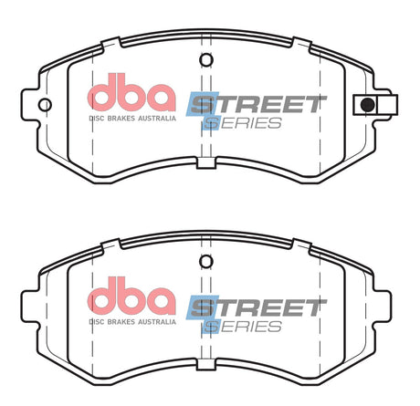 Ss Street Series Brake Pads Nissan Gu Y61 97-14 Rear DB1148SS - DBA | Universal Auto Spares