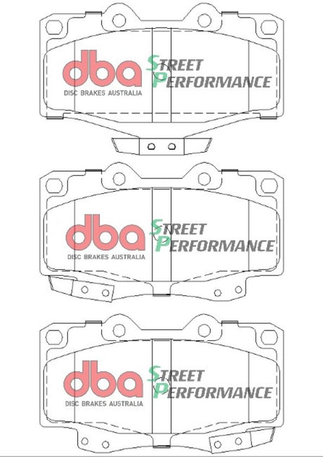 Sp Performance Brake Pads Toyota 1988-2005 Front DB1149SP - DBA | Universal Auto Spares