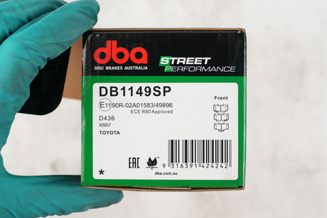 Sp Performance Brake Pads Toyota 1988-2005 Front DB1149SP - DBA | Universal Auto Spares