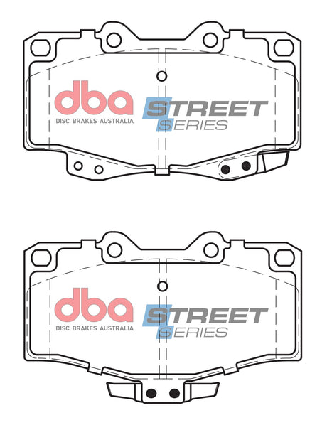 Ss Street Series Brake Pads Toyota 1988-2005 Front DB1149SS - DBA | Universal Auto Spares
