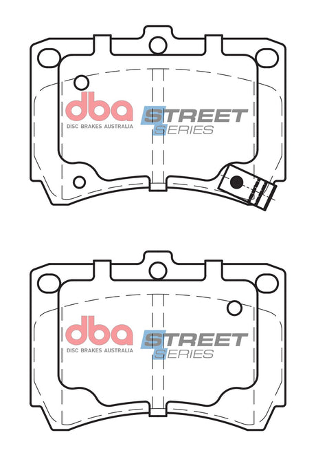 Ss Street Series Brake Pads Eunos/Ford/Kia & Mazda 1989-2014 Front DB1158SS - DBA | Universal Auto Spares