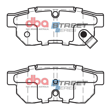 Ss Street Series Brake Pads Honda & Isuzu 1986-2014 Rear DB1163SS - DBA | Universal Auto Spares