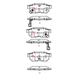 Ssev Street Series Brake Pads Honda Fit Hybrid 2010 On Rear DB1163SSEV - DBA