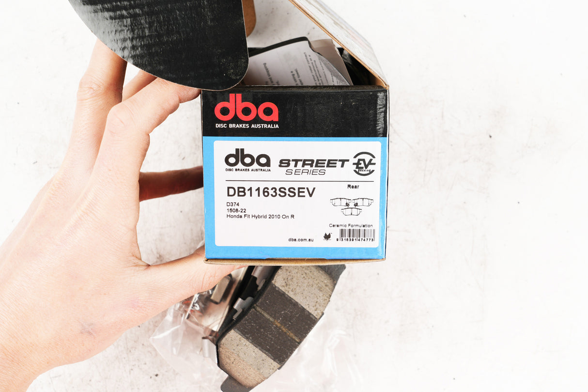 Ssev Street Series Brake Pads Honda Fit Hybrid 2010 On Rear DB1163SSEV - DBA