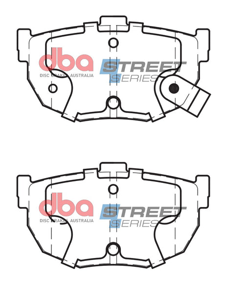 Ss Street Series Brake Pads Ford/Hyundai/Kia & Nissan 1986-2007 Rear DB1166SS - DBA | Universal Auto Spares