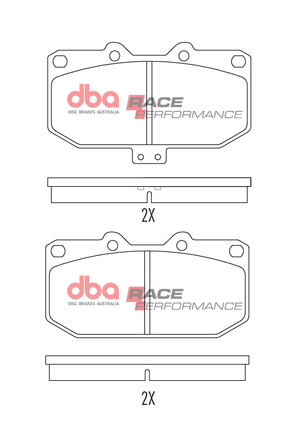 Race Brake Pads Nissan SKYLINE/300ZX & Subaru Imprezza 1989-2004 Front DB1170RP - DBA