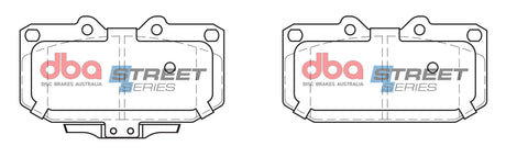 Ss Street Series Brake Pads Nissan & Subaru 1989-2004 Front DB1170SS - DBA | Universal Auto Spares